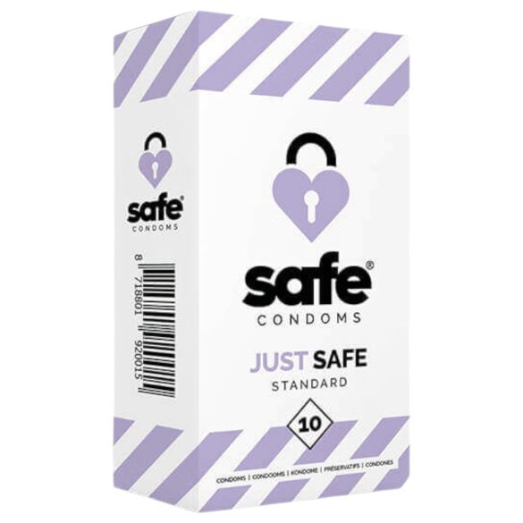 SAFE Just Safe - prezerwatywy standardowe - wanilia - 10 sztuk