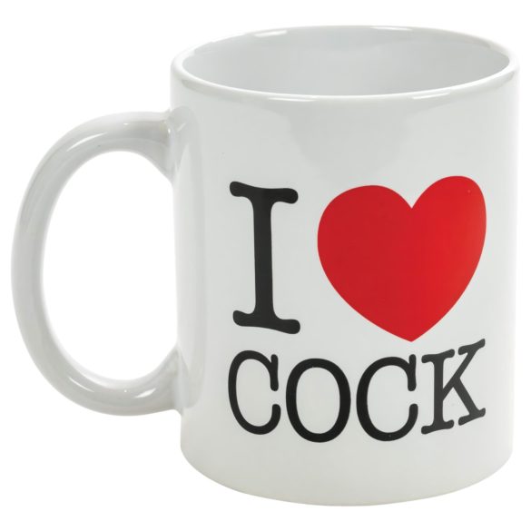 Kubek I Love Cock (czarny)