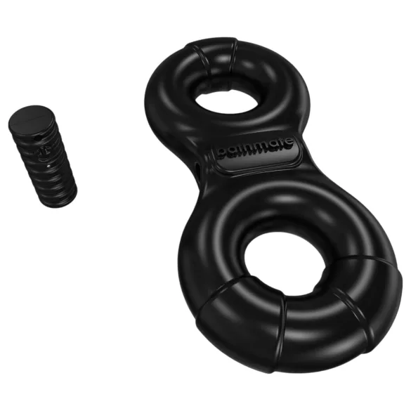 Bathmate Vibe Ring Eight - wibrujący, akumulatorowy pierścień na penisa (czarny)