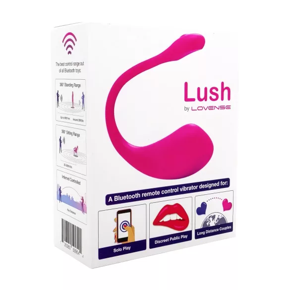 Lovense Lush 2 - noszone jajeczko wibrujące sterowane aplikacją (różowe)