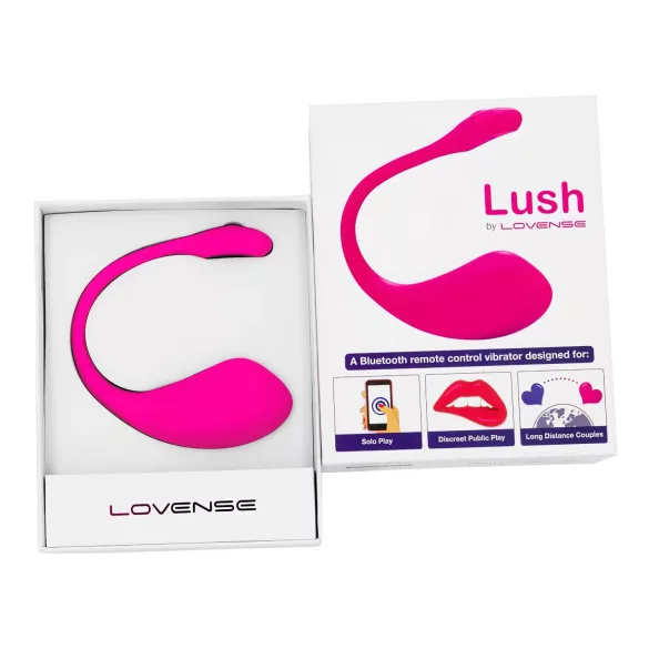 Lovense Lush 2 - noszone jajeczko wibrujące sterowane aplikacją (różowe)