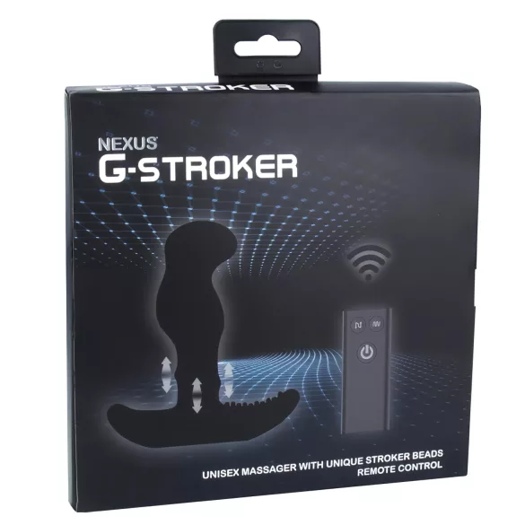 Nexus G-stroker - masażer prostaty z pilotem - wibrator - czarny