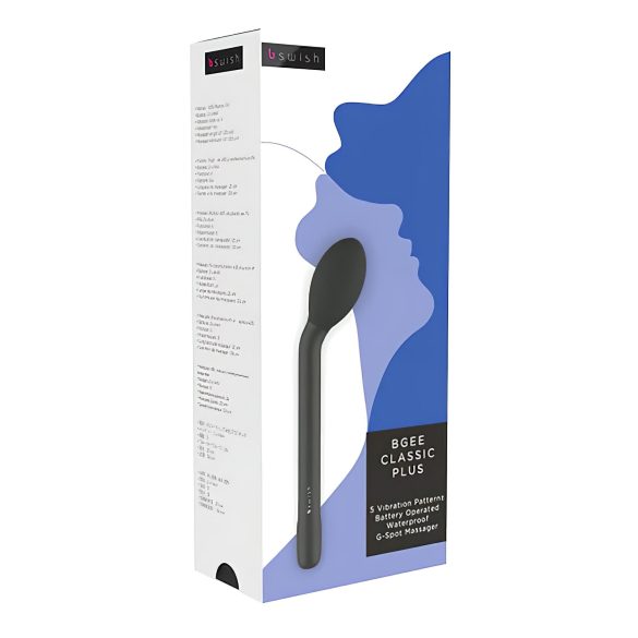 B SWISH Bgee Classic Plus - wodoodporny wibrator G-punkt (czarny)