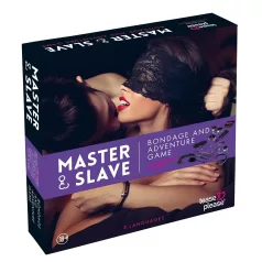 Master & Slave - zestaw do bondage - lila-czarny