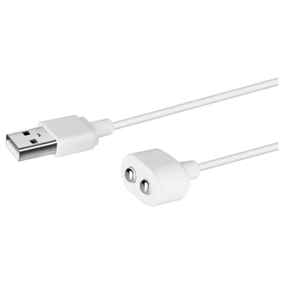 Satisfyer - kabel USB do ładowania magnetyczny - 2 sztuki - biały