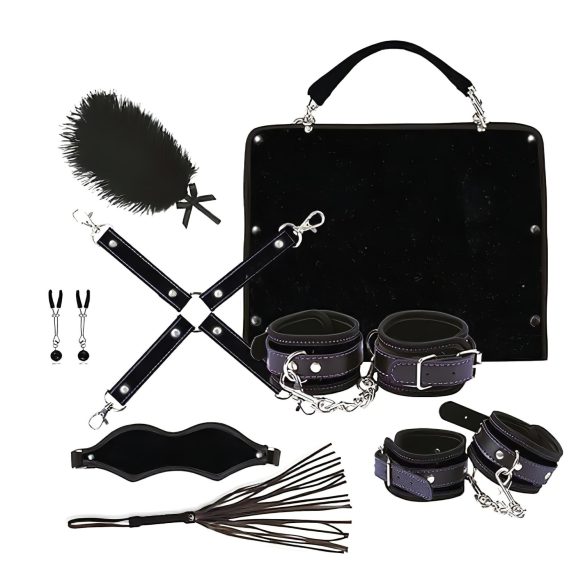 RS Soiree Kinky Me Softly - Zestaw BDSM - czarny (7 części)