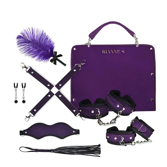 RS Soiree Kinky Me Softly - Zestaw BDSM do wiązania - fioletowy (7 części)