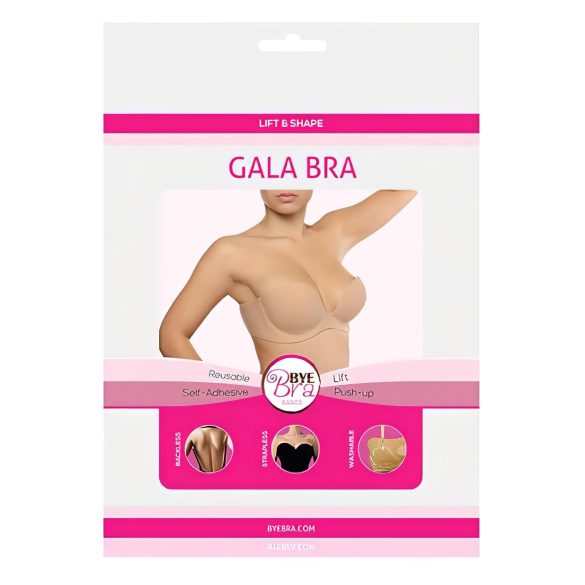 Bye Bra Gala C - ukryty biustonosz push-up (nude)