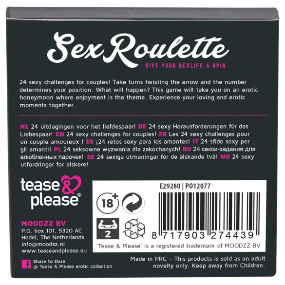 Sex Roulette Love & Married - gra erotyczna dla par - 10 języków