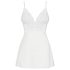 Obsessive 810-BAB-2 - koronkowy babydoll i stringi (biały) - L/XL