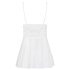 Obsessive 810-BAB-2 - koronkowy babydoll i stringi (biały) - L/XL