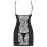 Obsessive Heartina - koszulka i stringi (czarne) - L/XL
