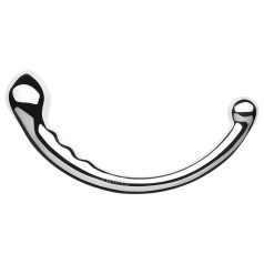 Le Wand - dildo dwustronne - stal nierdzewna - srebrny