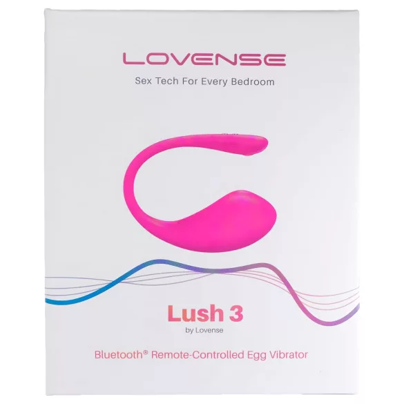 Lovense Lush 3 - noszone, sterowane aplikacją wibrujące jajeczko (różowe)