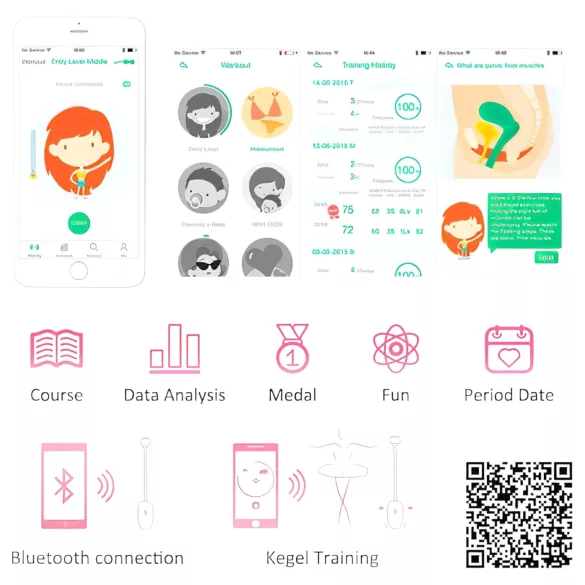 Magic Motion Kegel Coach - wibrująca kulka gejszy (różowa)