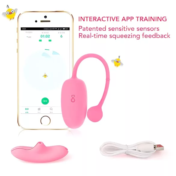 Magic Motion Kegel Coach - wibrująca kulka gejszy (różowa)