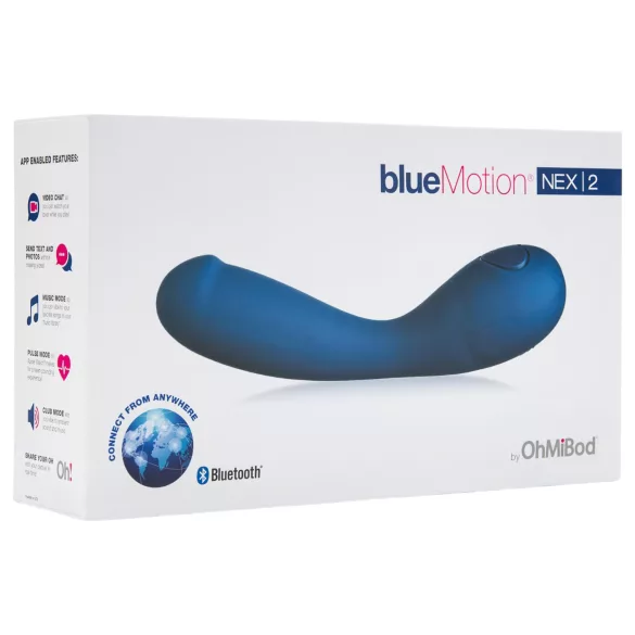 OhMiBod Bluemotion Nex 2 - wibrator punktu G sterowany aplikacją (niebieski)