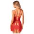 Obsessive Claussica - babydoll i stringi (czerwone) - XL/XXL