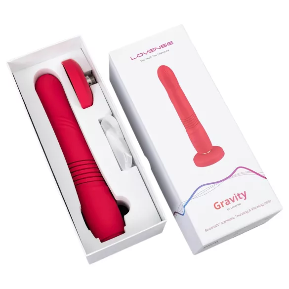 LOVENSE Gravity - wibrujący pchający wibrator akumulatorowy (czerwony)
