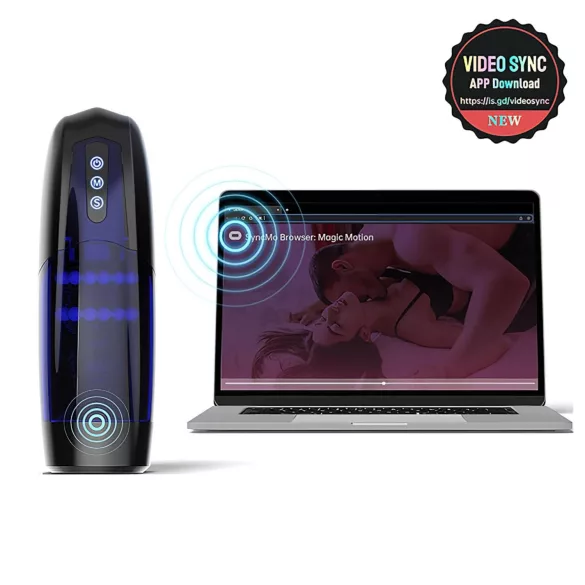 Magic Motion Xone - masturbator sterowany aplikacją dla mężczyzn (niebieski)