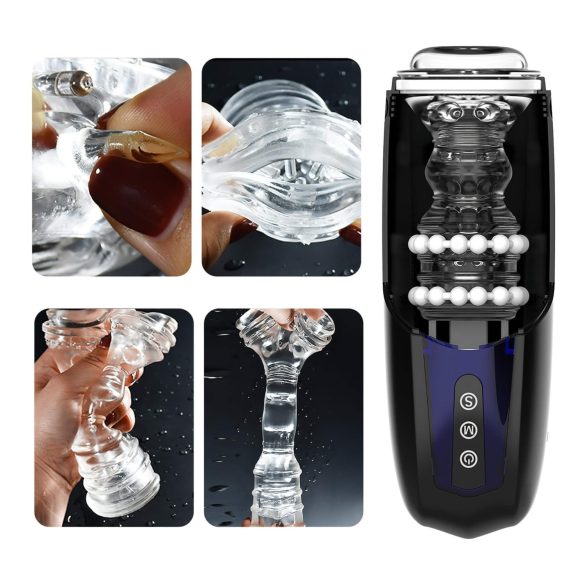 Magic Motion Xone - masturbator interaktywny - silikon - niebieski