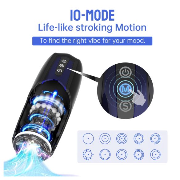 Magic Motion Xone - masturbator interaktywny - silikon - niebieski