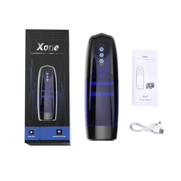 Magic Motion Xone - masturbator sterowany aplikacją dla mężczyzn (niebieski)