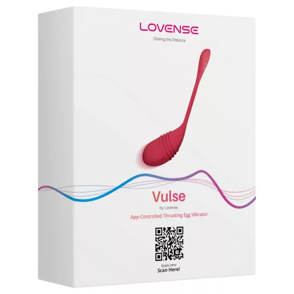LOVENSE Vulse - inteligentne, posuwiste jajeczko wibracyjne (czerwone)