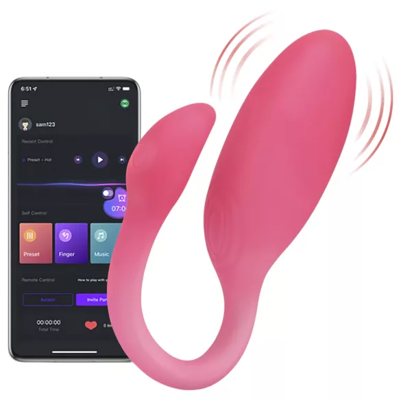 Magic Motion Flamingo Max - wibrujące jajeczko sterowane aplikacją (różowe)