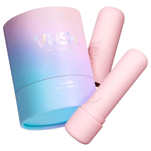 Vush Pop Gloss - mini wibrator wodoodporny akumulatorowy - różowy