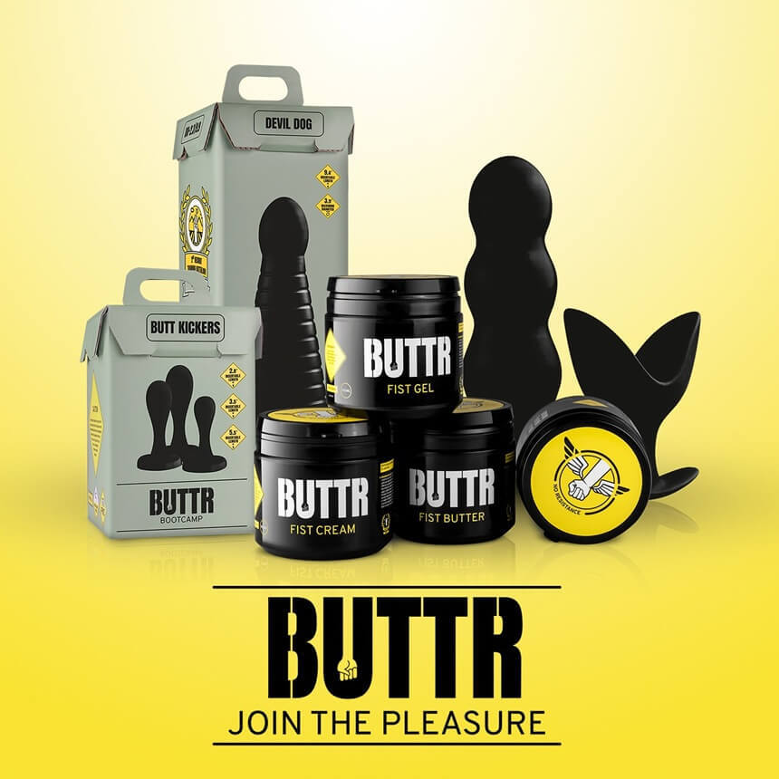 Produkty BUTTR: żel do fistingu, dildo do fistingu, rękawica do fistingu | Desirel.pl Sex Shop - 100% dyskretne