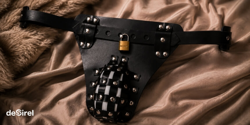 Orgazm denial z klatką cnoty do zabawy w kontrolę za zgodą | Desirel.pl Sex Shop