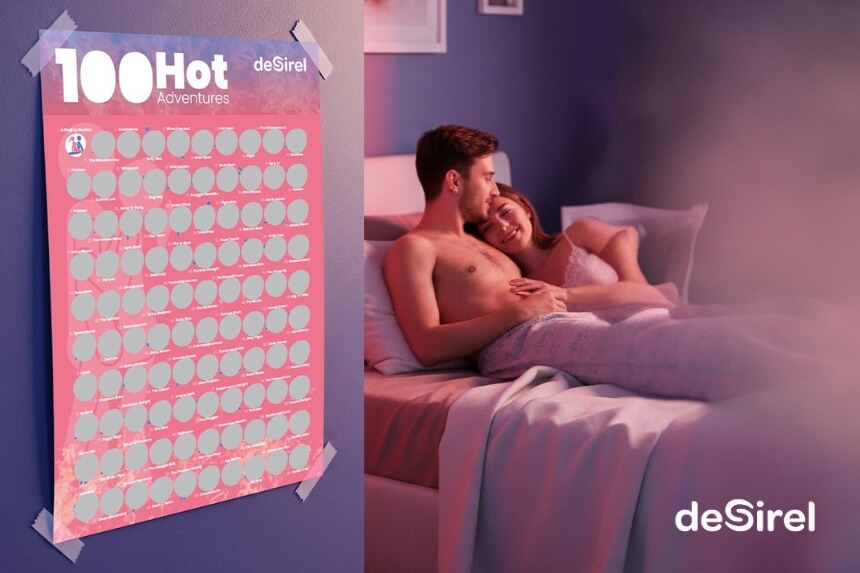 Desirel - 100 Pozycji Seksualnych Zdrapka dla Par | Sex Shop Desirel.pl