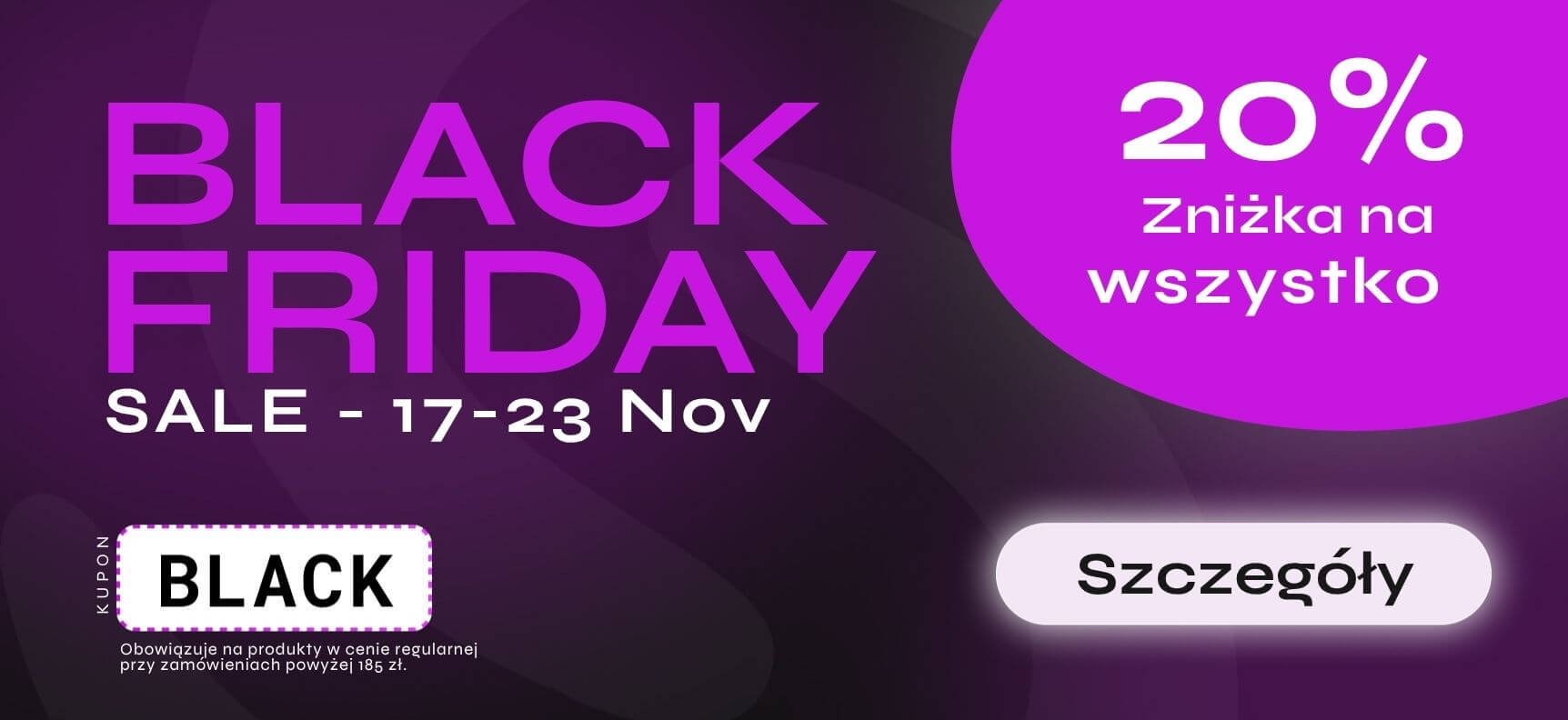 Black Friday 20% rabat na wszystko | Desirel.pl Sex Shop