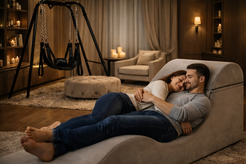 Pokój zabaw dla dorosłych z meblami erotycznymi i akcesoriami BDSM - Desirel.pl Sex Shop
